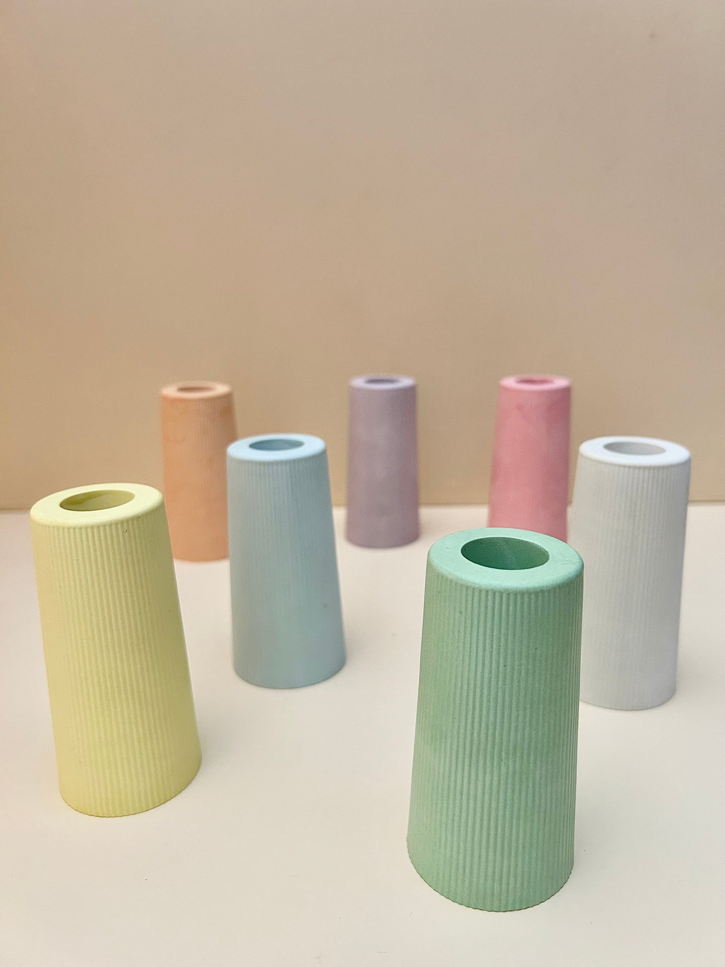 Ribbed vase