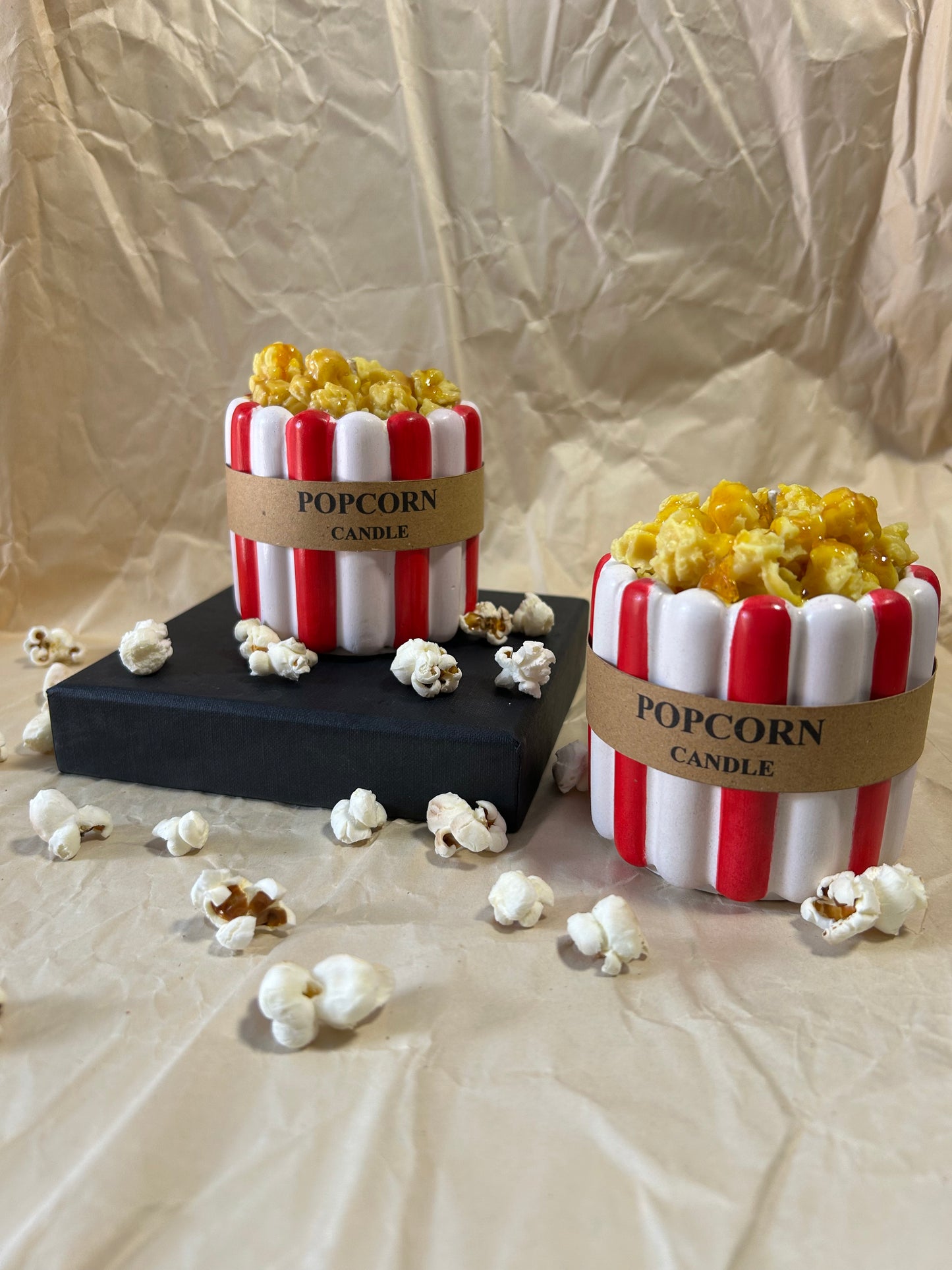 Pop corn candle