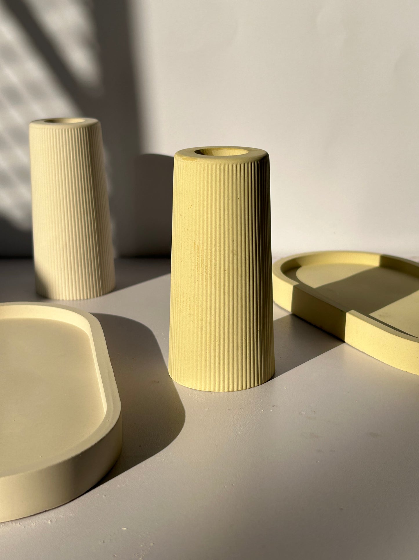 Ribbed vase