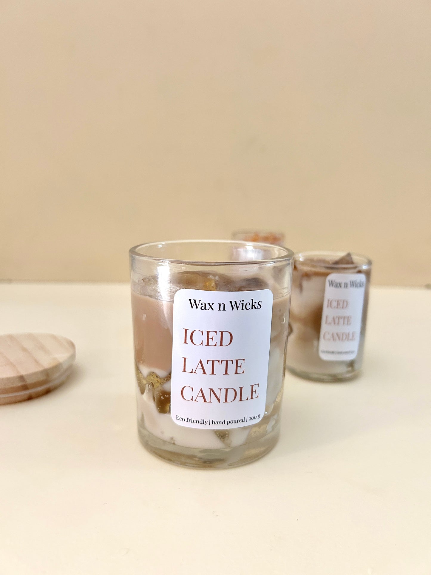 Iced latte candle