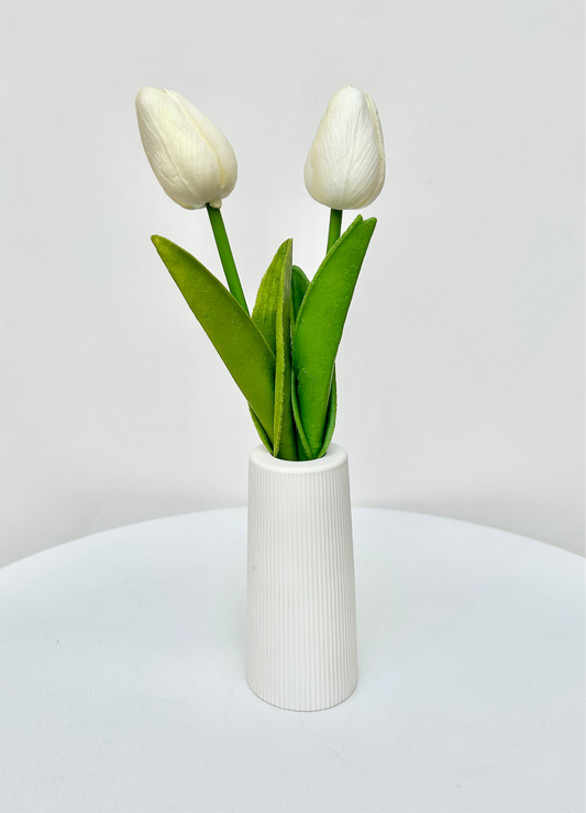 Ribbed vase
