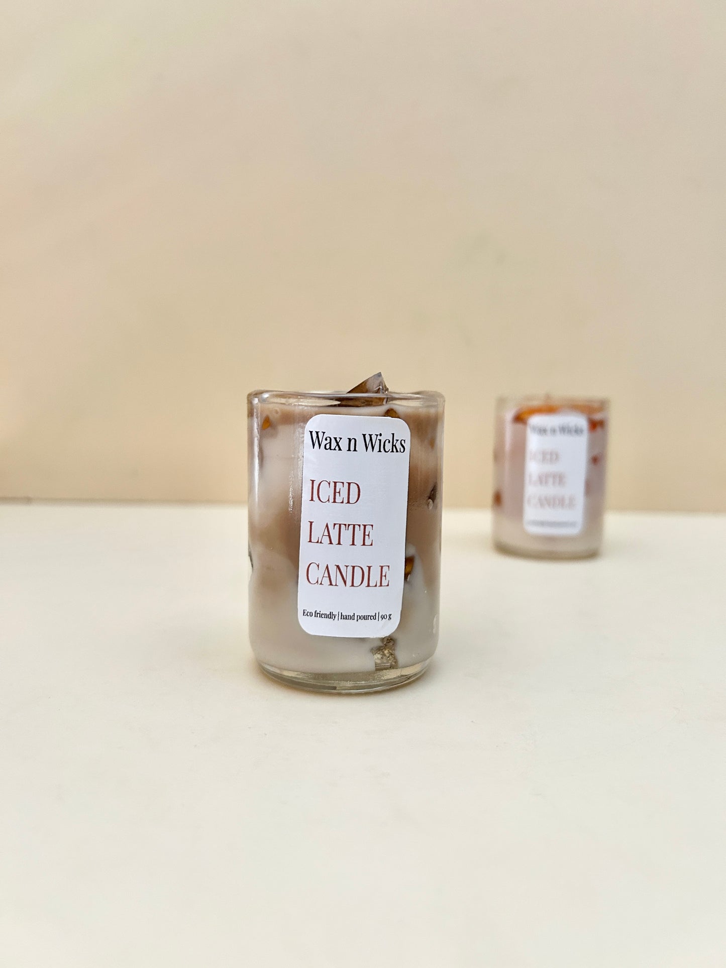 Iced latte candle