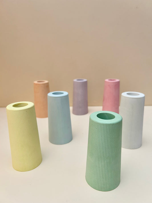 Ribbed vase