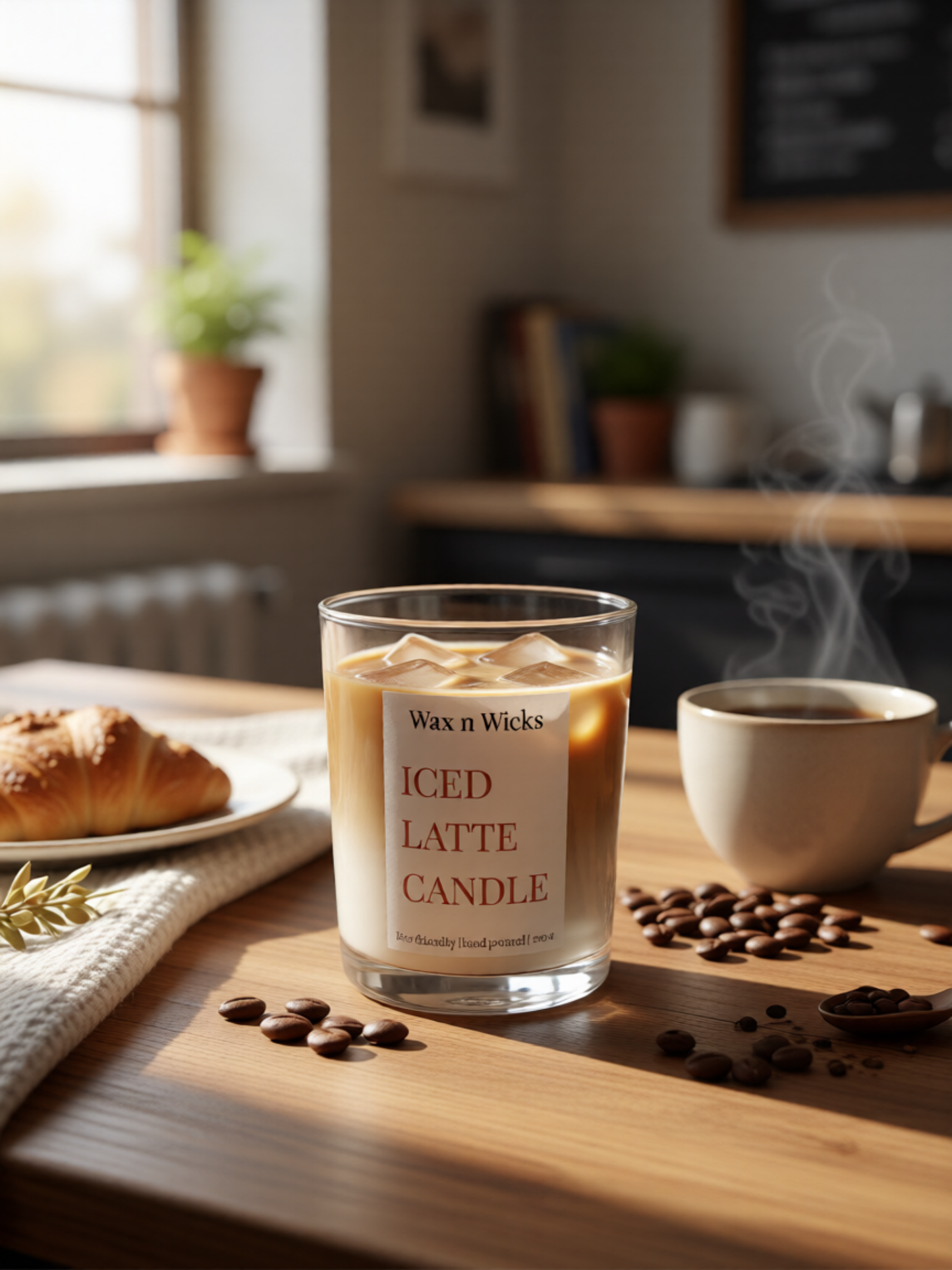 Iced latte candle