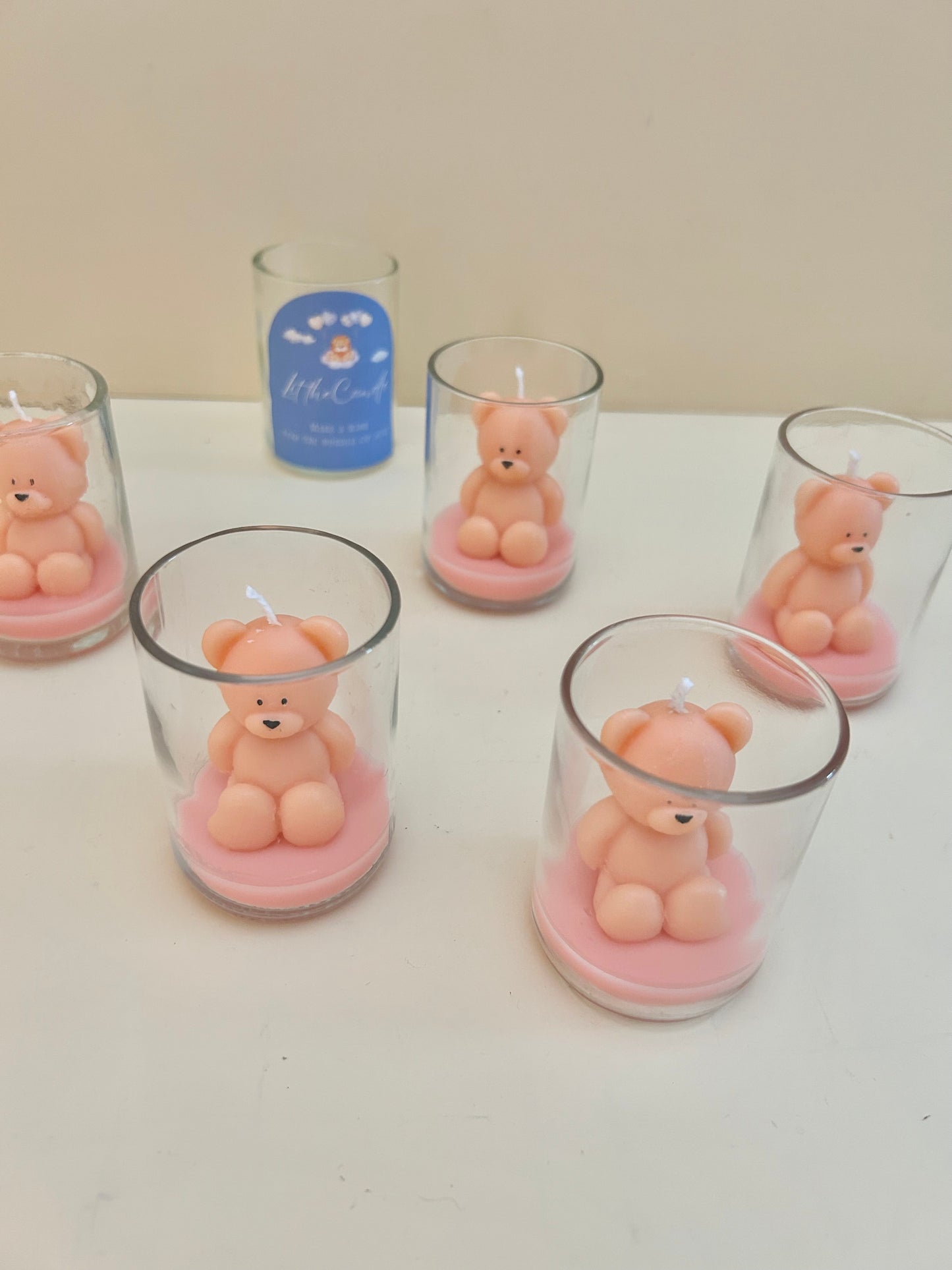 Teddy in glass(without lid)