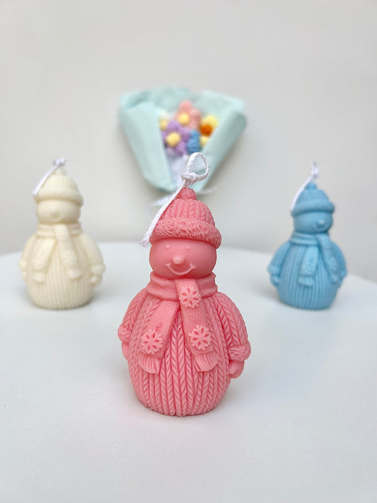 Snowman candle