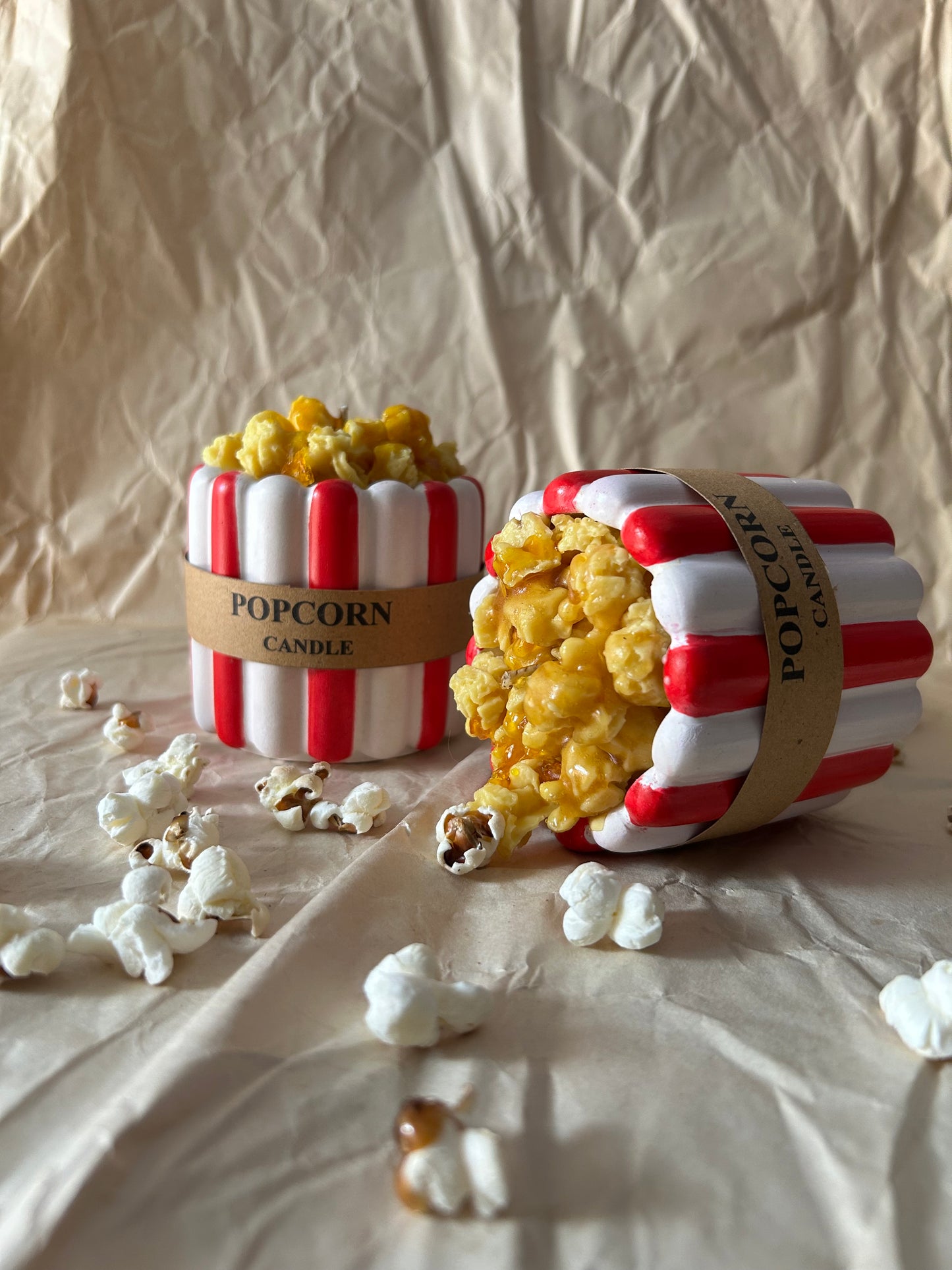 Pop corn candle