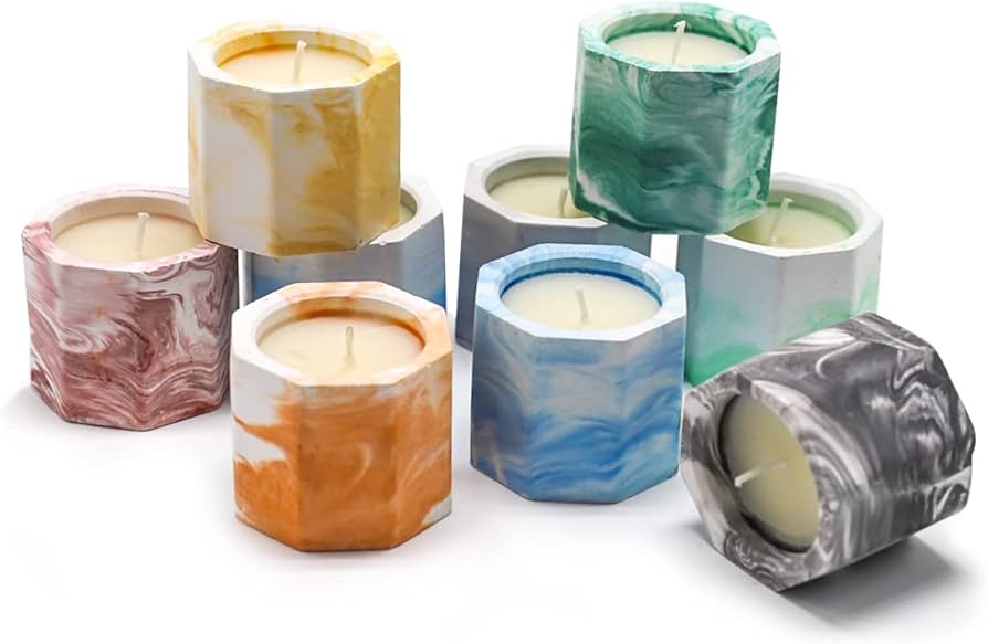 Hexagon candle