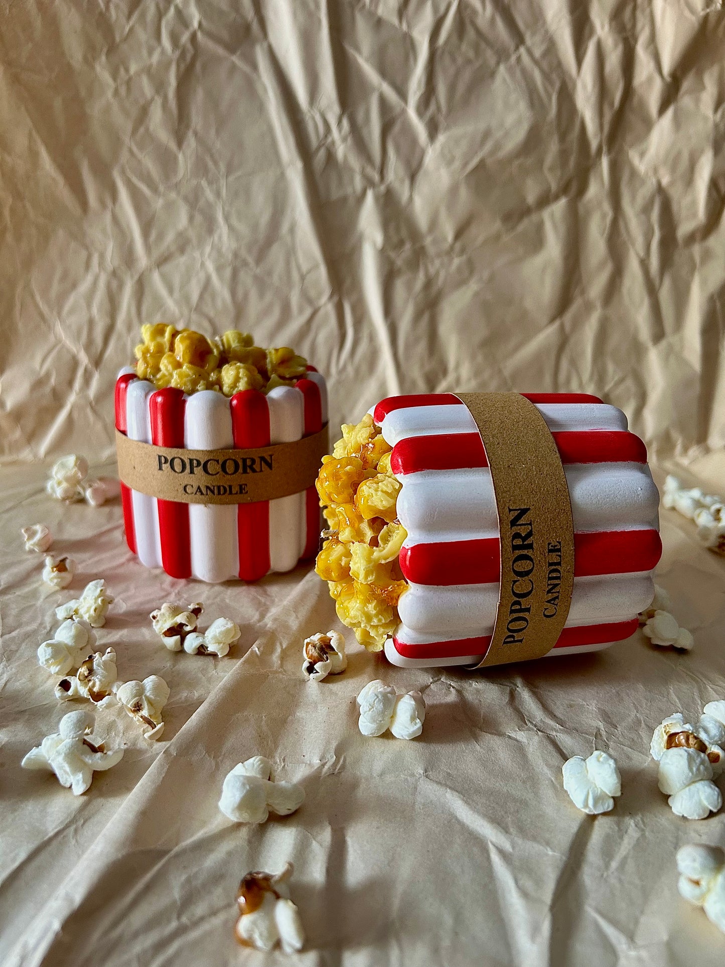 Pop corn candle